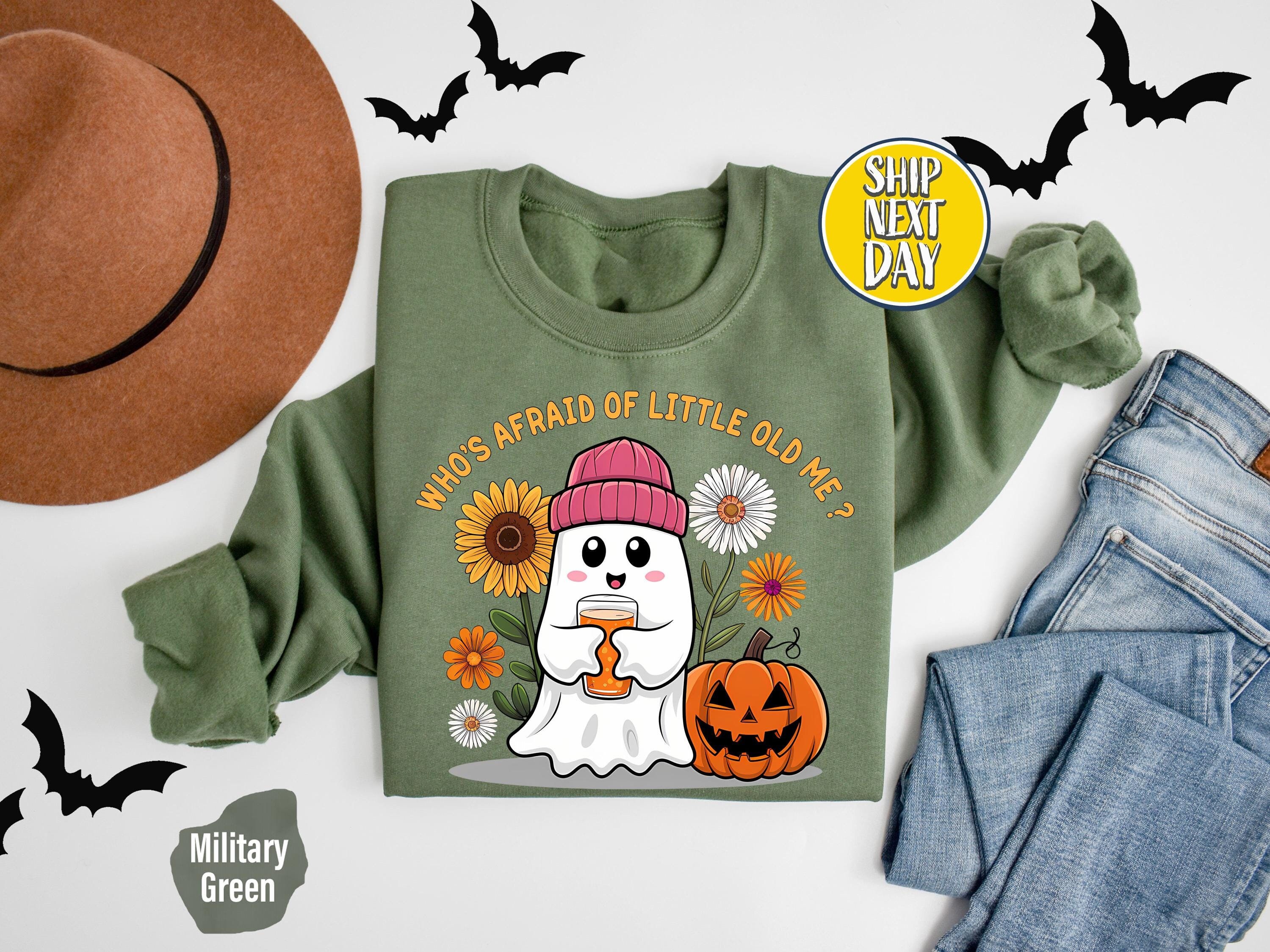 Embroidered Who's Afraid Of Little Old Me Sweatshirt Custom Text Shirt Music Hoodie Minimalist