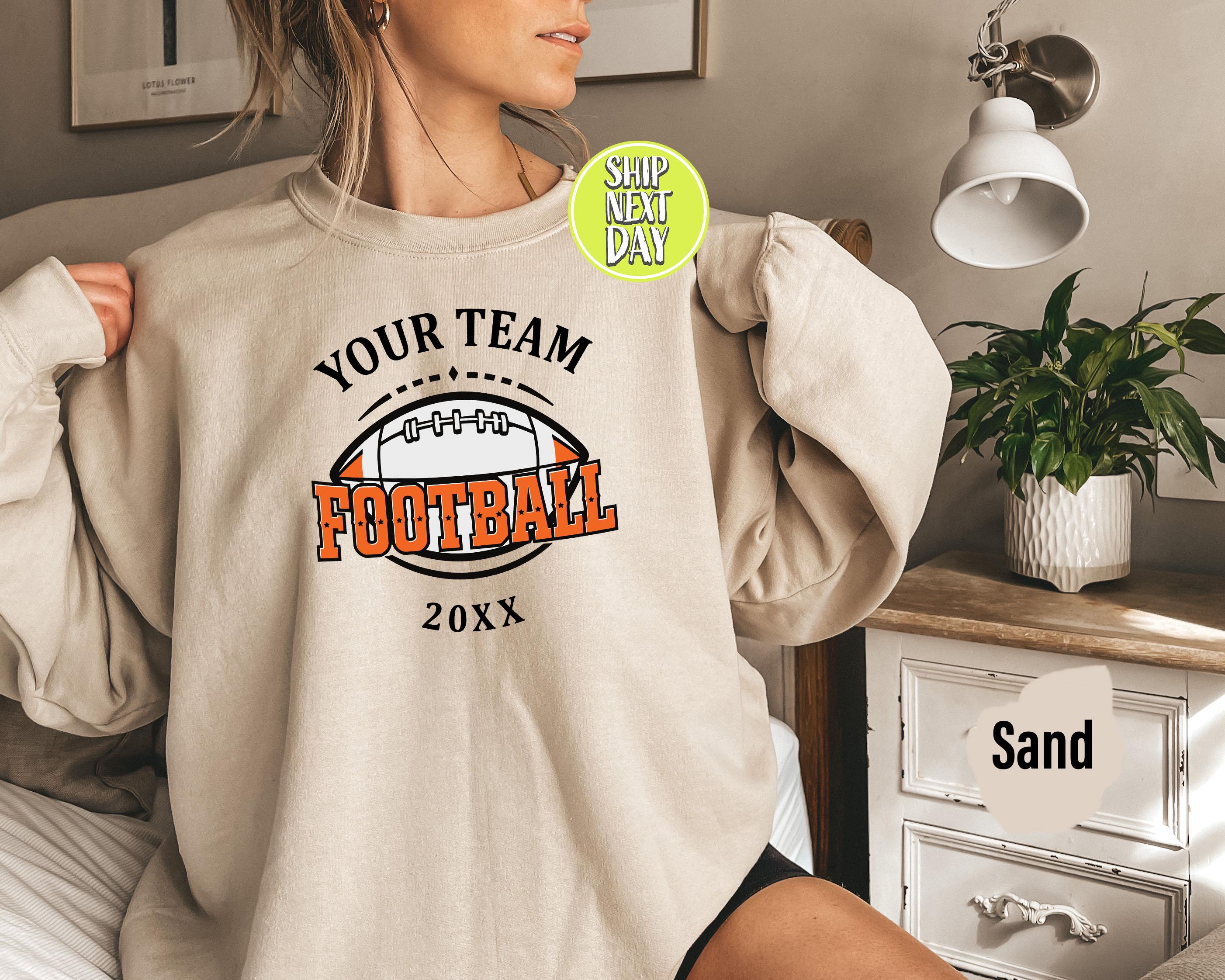 Custom Football Team Your Team Sport Sweatshirt, Football Player Gift Hoodies, Gifts For Sports Fan, Personalized Football Sweatshirt - S020