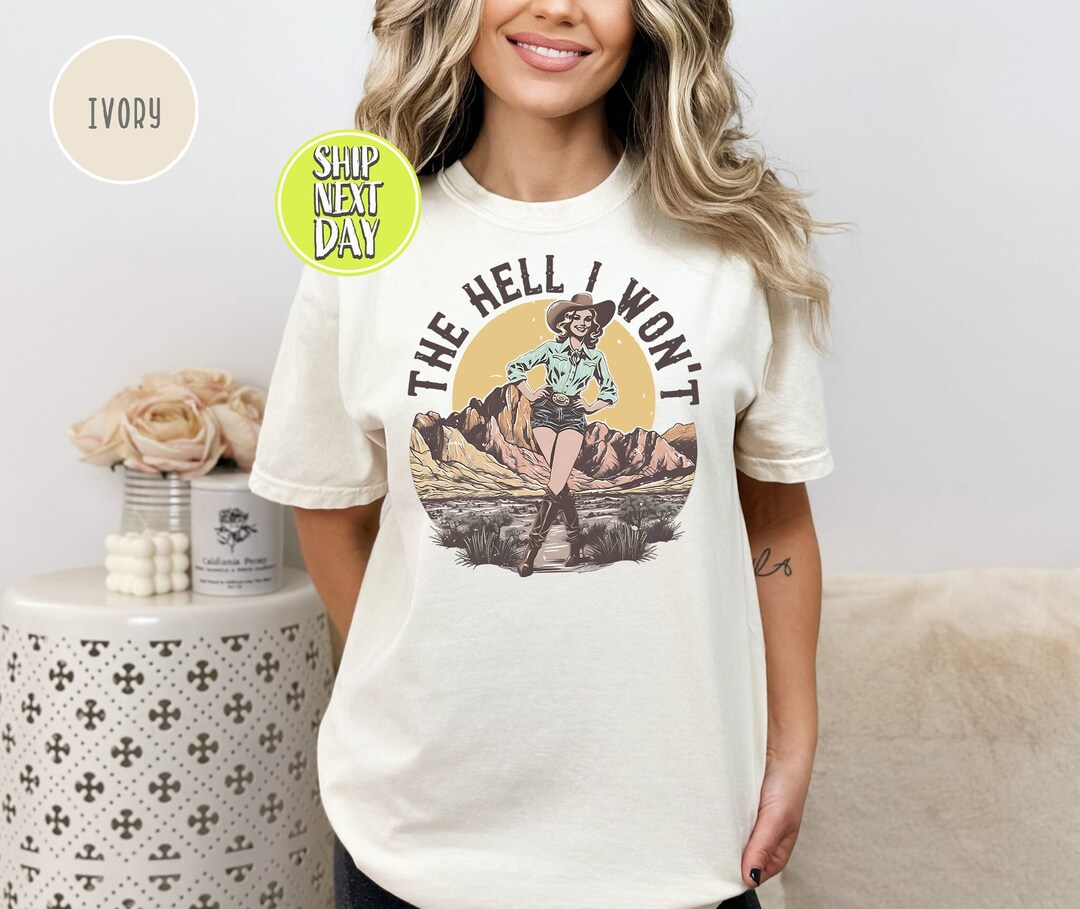 Cowboy Western The Hell I Won't Cheeky Cowgirl Hoody main image 0