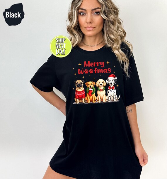 Merry Woofmas Funny Dogs Christmas Tree Xmas Gift T-Shirt Merry Woofmas Funny Dogs Christmas Tree Xmas Gift T-Shirt