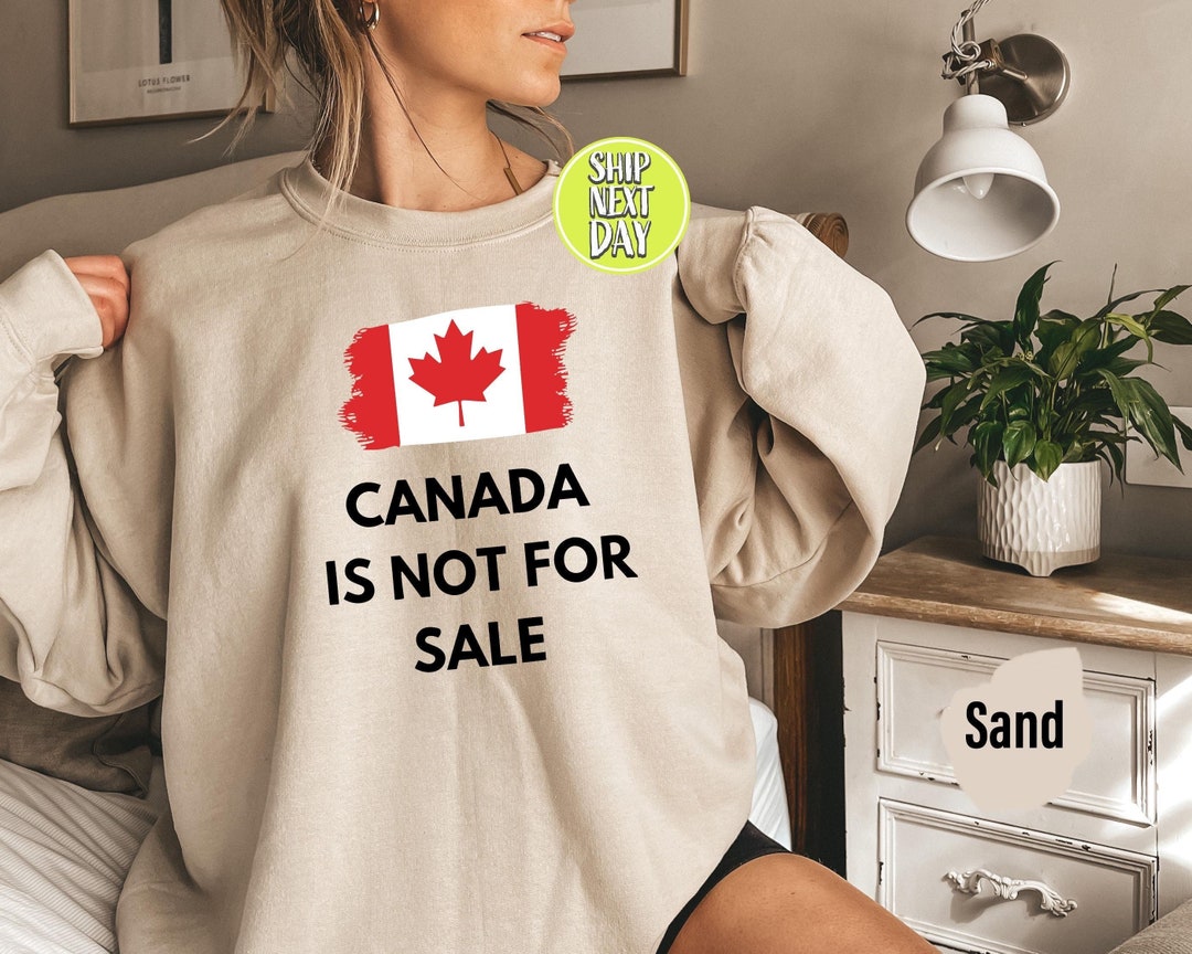 Sweat à Capuche Longline Femme - Motif Drapeau Canadien Avec Cœurs - Marque AWD - Neuf Sans Étiquettes