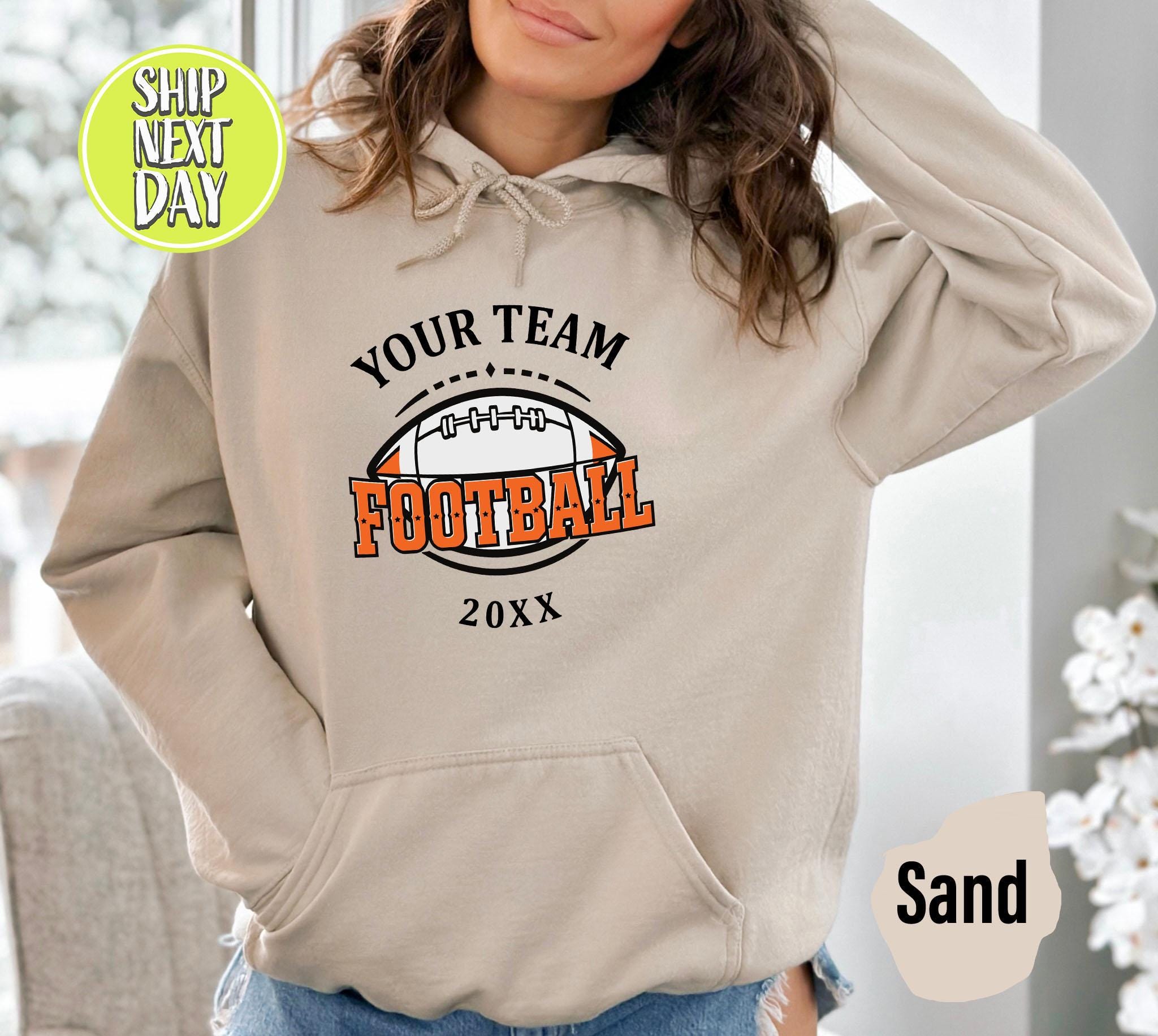 Custom Football Team Your Team Sport Sweatshirt, Football Player Gift Hoodies, Gifts For Sports Fan, Personalized Football Sweatshirt - S020