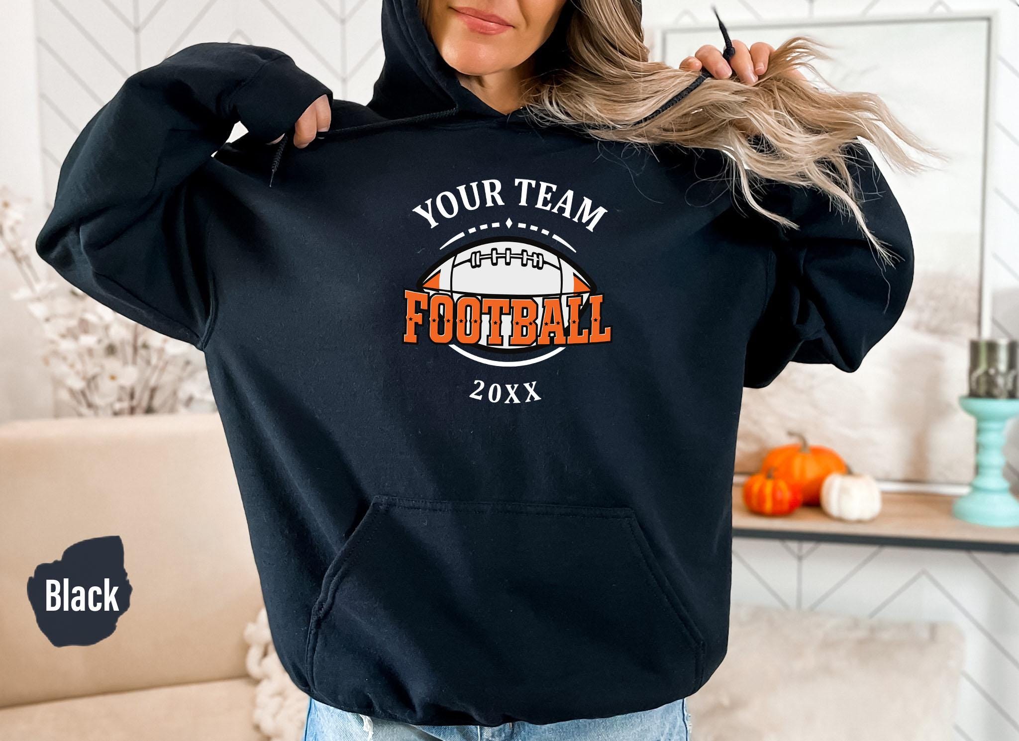 Custom Football Team Your Team Sport Sweatshirt, Football Player Gift Hoodies, Gifts For Sports Fan, Personalized Football Sweatshirt - S020