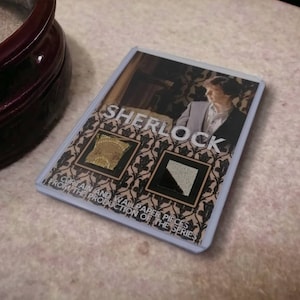 Sherlock curtain and wallpaper piece mini display prop coa