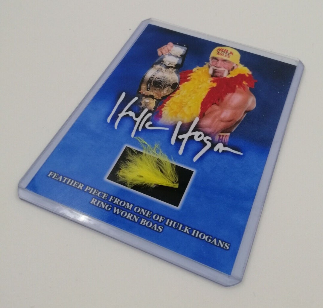 Hulk Hogan Ring Worn Feather Boa Piece Mini Display Wwe Wwf - Etsy