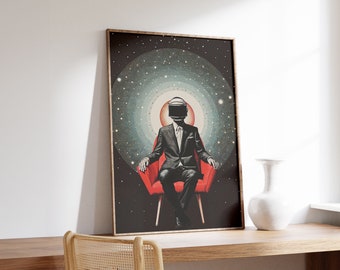 Solar Seat | Surreal Print | Abstract Wall Art | Ethereal Retro Poster