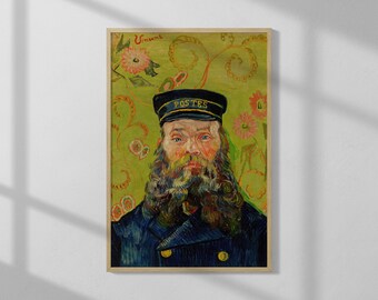 The Postman (Joseph Roulin) by Vincent Van Gogh (1888) | High Quality Print | Vintage Poster