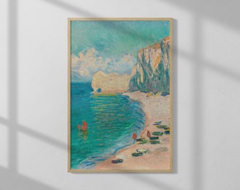 The Beach by Claude Monet (1885) | High Quality Print | Vintage Wall Art