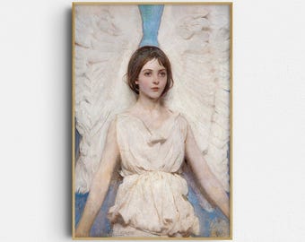 Guardian Angel Print: Angel - Spiritual Wall Art (Giclée Print)