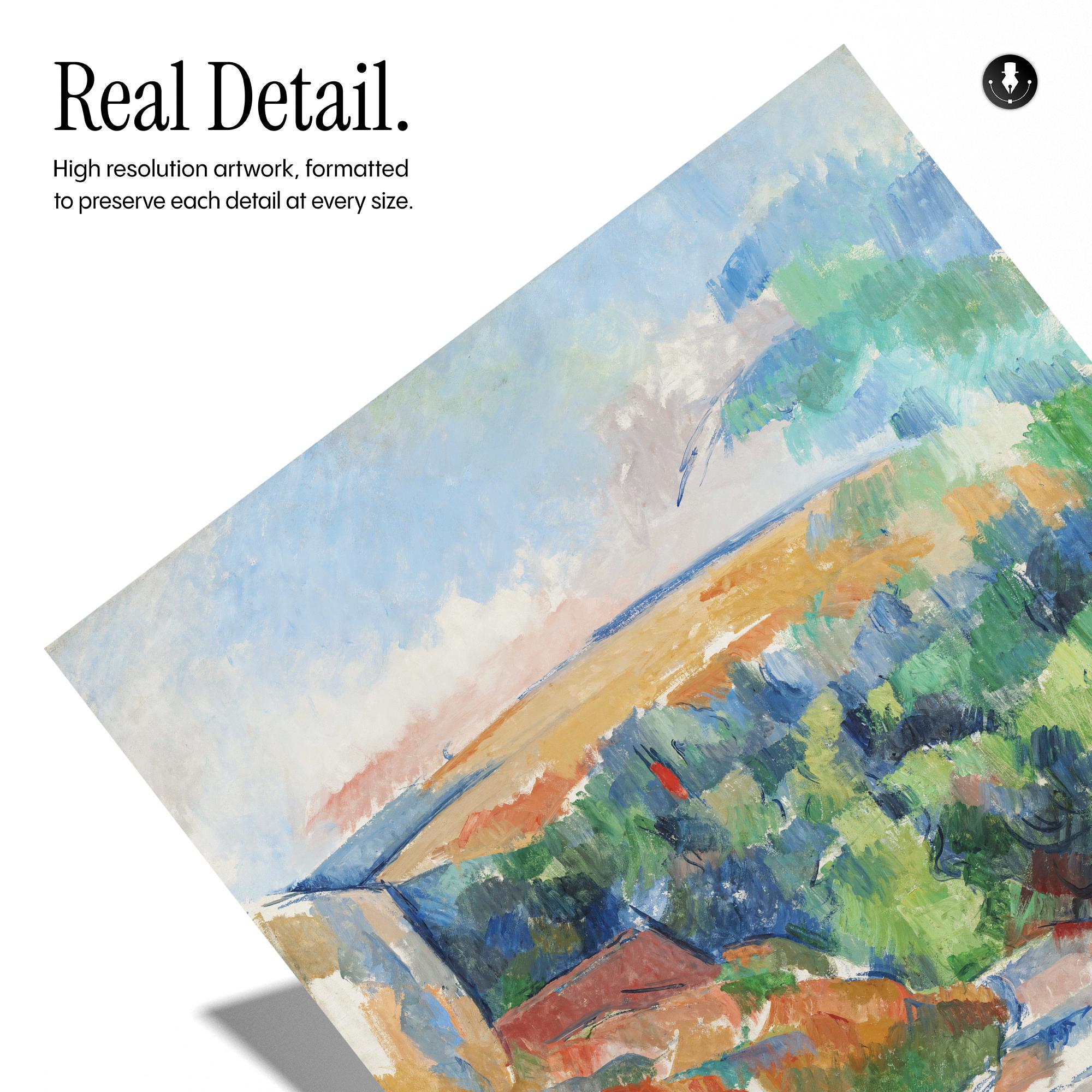 Cezanne Printable: the Bend in the Road - Landscape Wall Art (digital ...