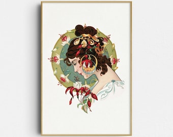 Impresión Art Nouveau: Confianza - Arte de pared vintage (impresión Giclée)