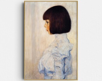 Gustav Klimt Print: Portrait of Helene Klimt - Art Nouveau Wall Art (Giclée Print)
