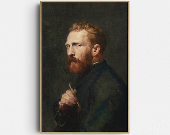Vintage Portrait Print: Portrait of Vincent van Gogh - Impressionist Wall Art (Giclée Print)