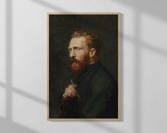 Portrait of Vincent van Gogh by John Russell (1886) | High Quality Print | Vintage Poster