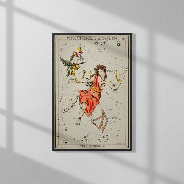 Andromeda by Sidney Hall (1831) | High Quality Print | Vintage Wall Art