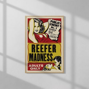 Reefer Madness | Vintage Film Poster | Marihuana Wandkunst