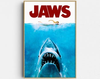 Horror Movie Poster: Jaws - Cinema Wall Art (Giclée Print)