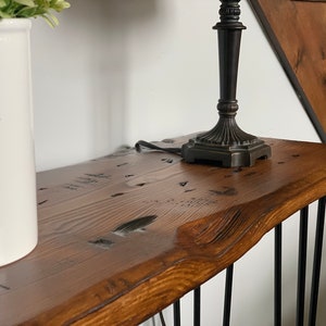 Entryway Table Handmade with Real Distressed Wood 24"- 96" in Length Multiple Colors & Sizes