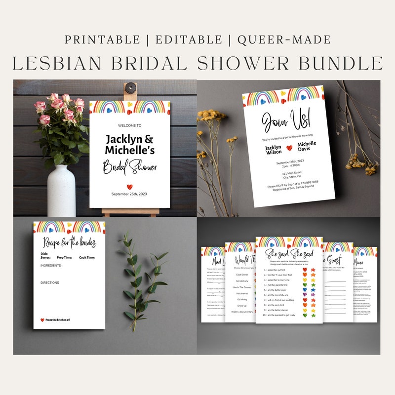 Lesbian Wedding Invitation - Etsy