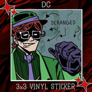 Vinylsticker RIDDLER 3 x 3