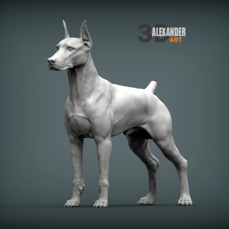 Doberman Statue - Etsy