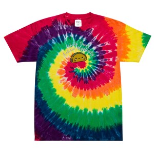 Embroidered Taco Tie-Dye T-Shirt
