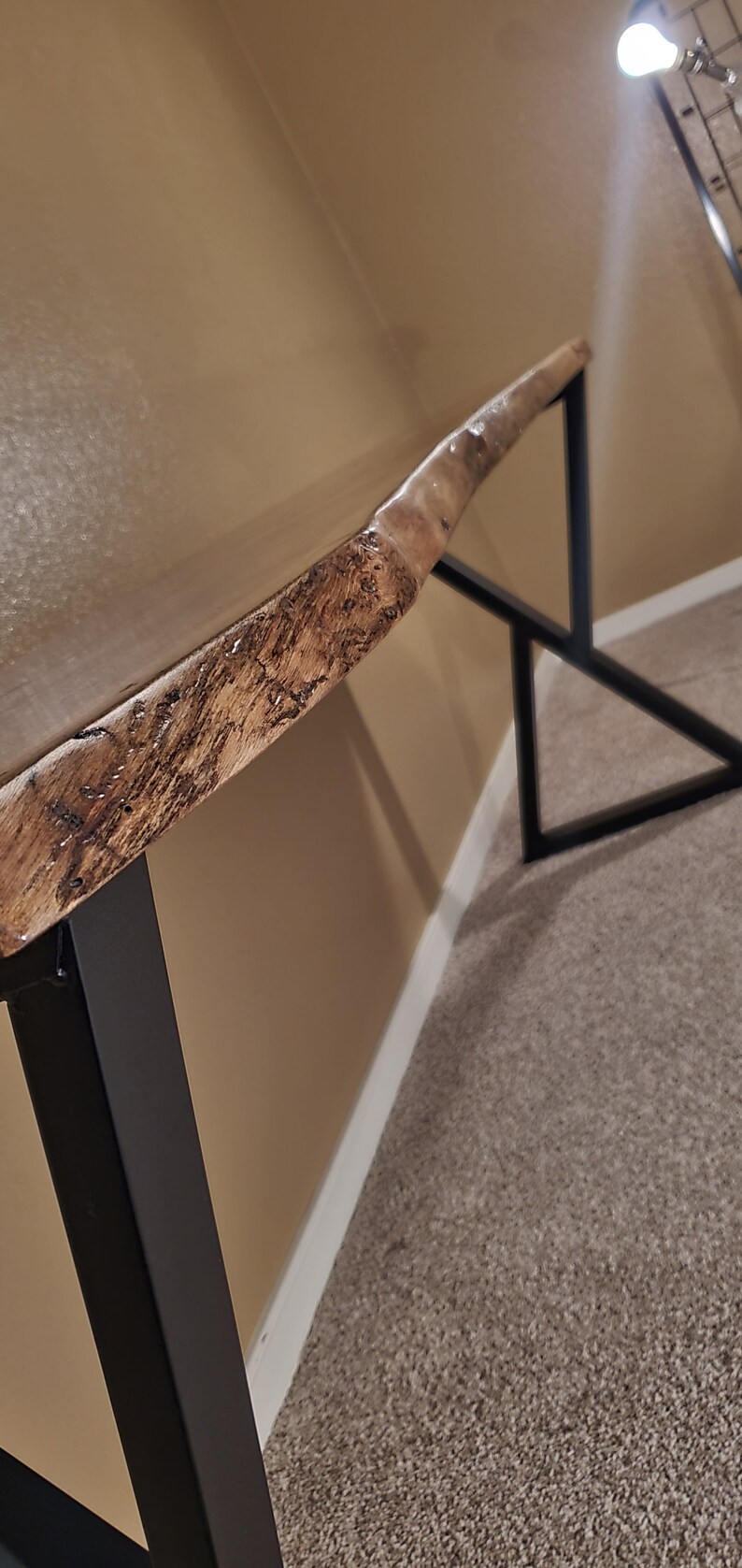 Live Edge Desk - Etsy