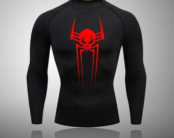 NEW Long Sleeve Variant Super Hero Aesthetic Spiderman Compression Shirt  for Men 