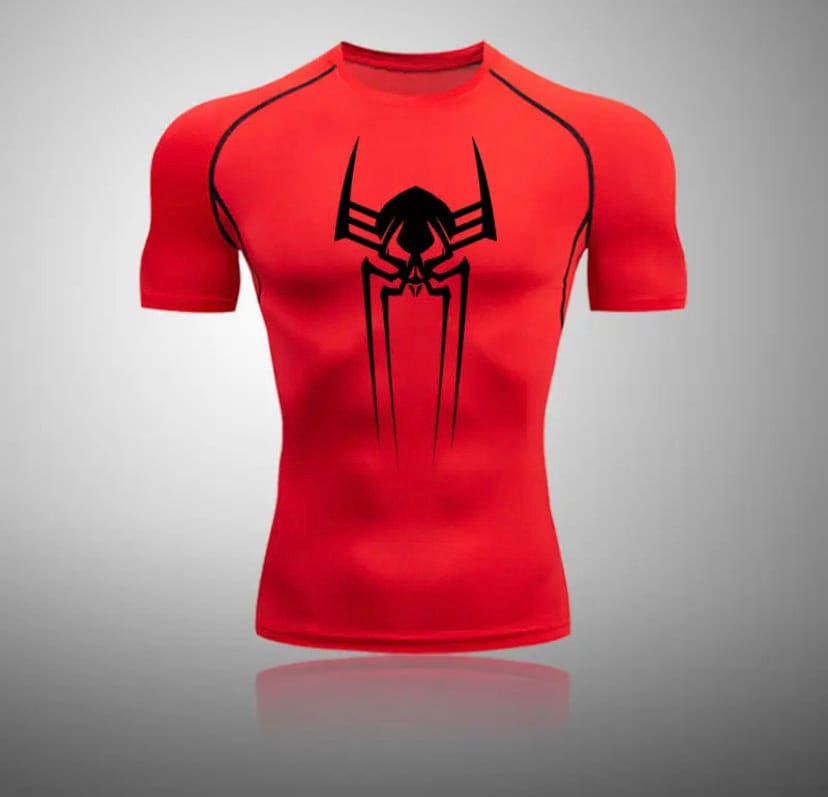 Spider-man Compression T-shirt Breathable Gym T-shirt 