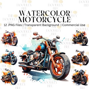 12 Motorcycle Clipart, High Quality PNGs, Motorbike Clip Art, Bundle, Instant Digital Download, Card Making, Digital Paper Craft, Printable