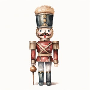 Pacote PNG de clipart de Natal em aquarela, Papai Noel, cervo da chuva| Casa de pão de gengibre, quebra-nozes, elfo, uso comercial, neve de árvores de Natal