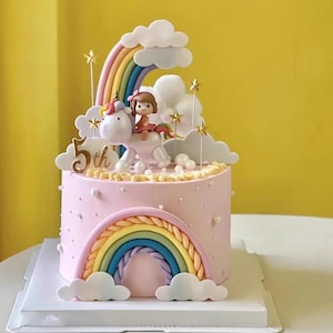 8 Mini Figurines Licorne – 3 à 5 Cm, Pose Variées, Pour Déco De Gâteau, Anniversaire, Maison De Poupée