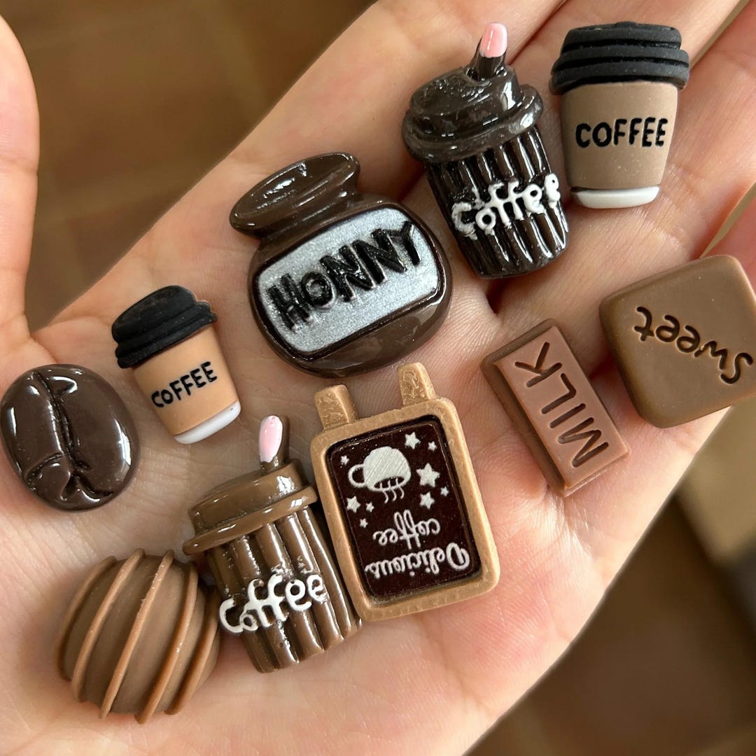 10pcs Kawaii Coffee Chocolate Food Magnets – Cute Simulated Mini Fridge ...