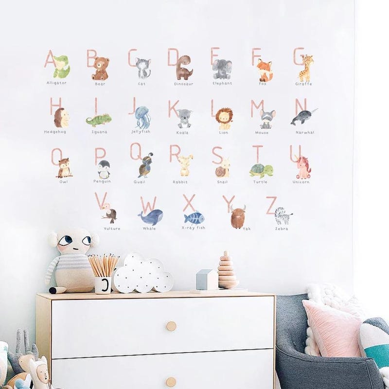 Abc Alphabet Stickers - Etsy