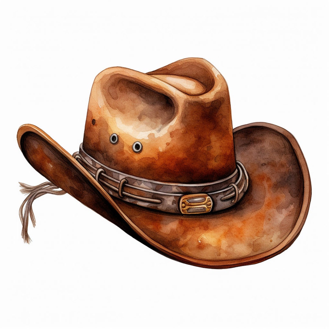 Cowboy Hat Clipart 12 High Quality Jpgs Nursery Art Instant Digital 