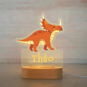 Custom Name Animal Night Light for Kids – Personalized Acrylic LED Lamp for Baby Nursery, Child’s Bedroom, Birthday or Holiday Gift