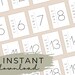 Wedding Table Numbers Printable | Instant Download Table Numbers ...