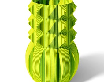 3Dプリント幾何学模様花瓶：モダンな質感の装飾、複数色展開（受注生産）