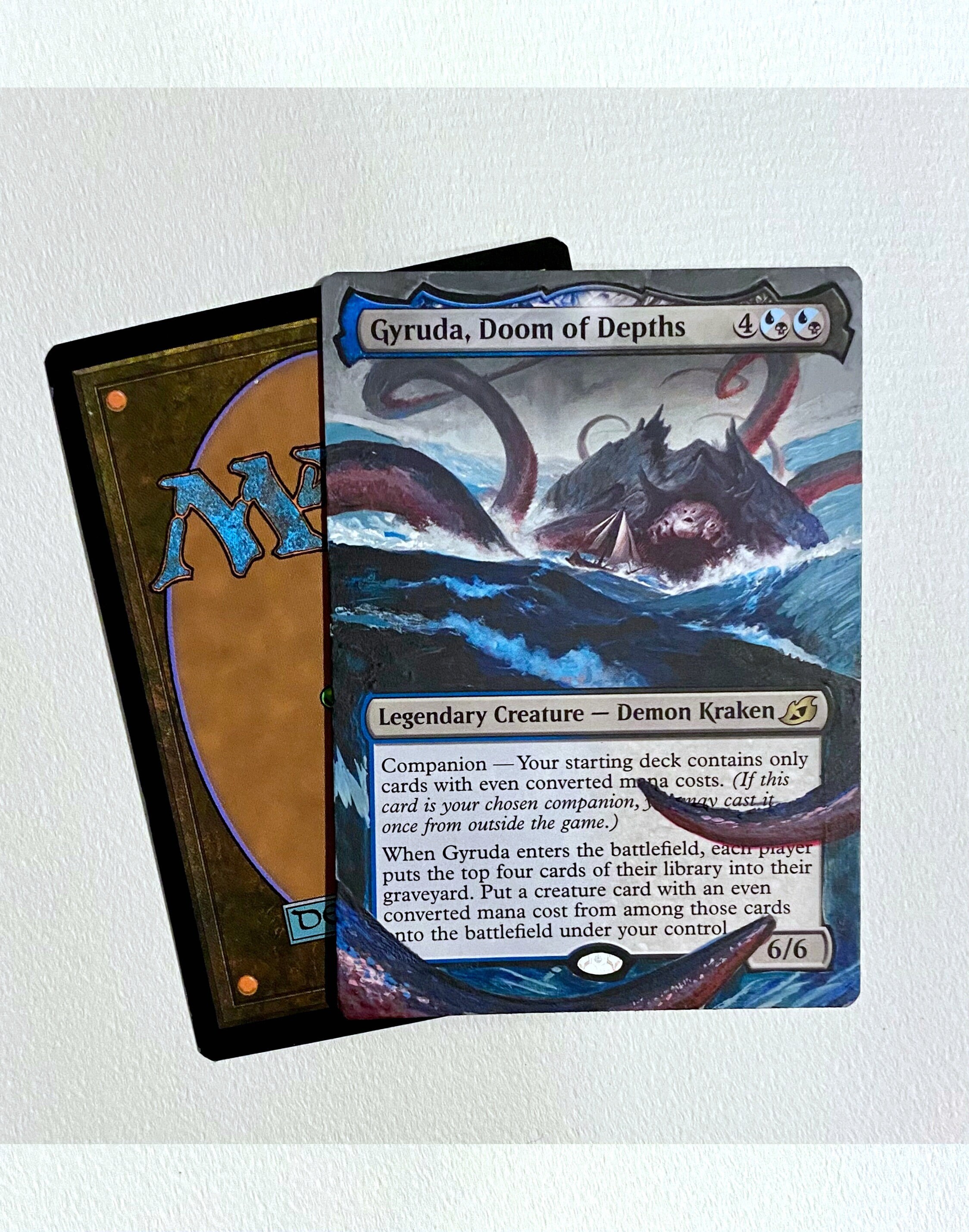 gigan mtg card Magic the Gathering Gyruda Doom of Depths Extended Art Alter Demon Kraken Gigan (1972) (EBP02-042) - Booster