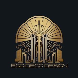 Art Deco Logo for Business PSD with Fonts - Unique and Customizable Design for Branding and Marketing