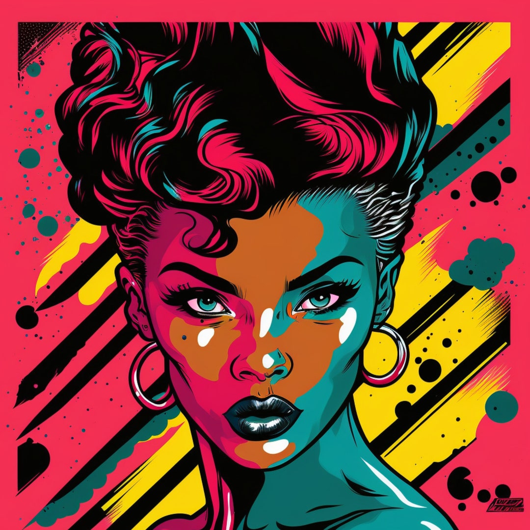 Black Girl Wall Art Black Printable Poster Black Woman Wall Print Black