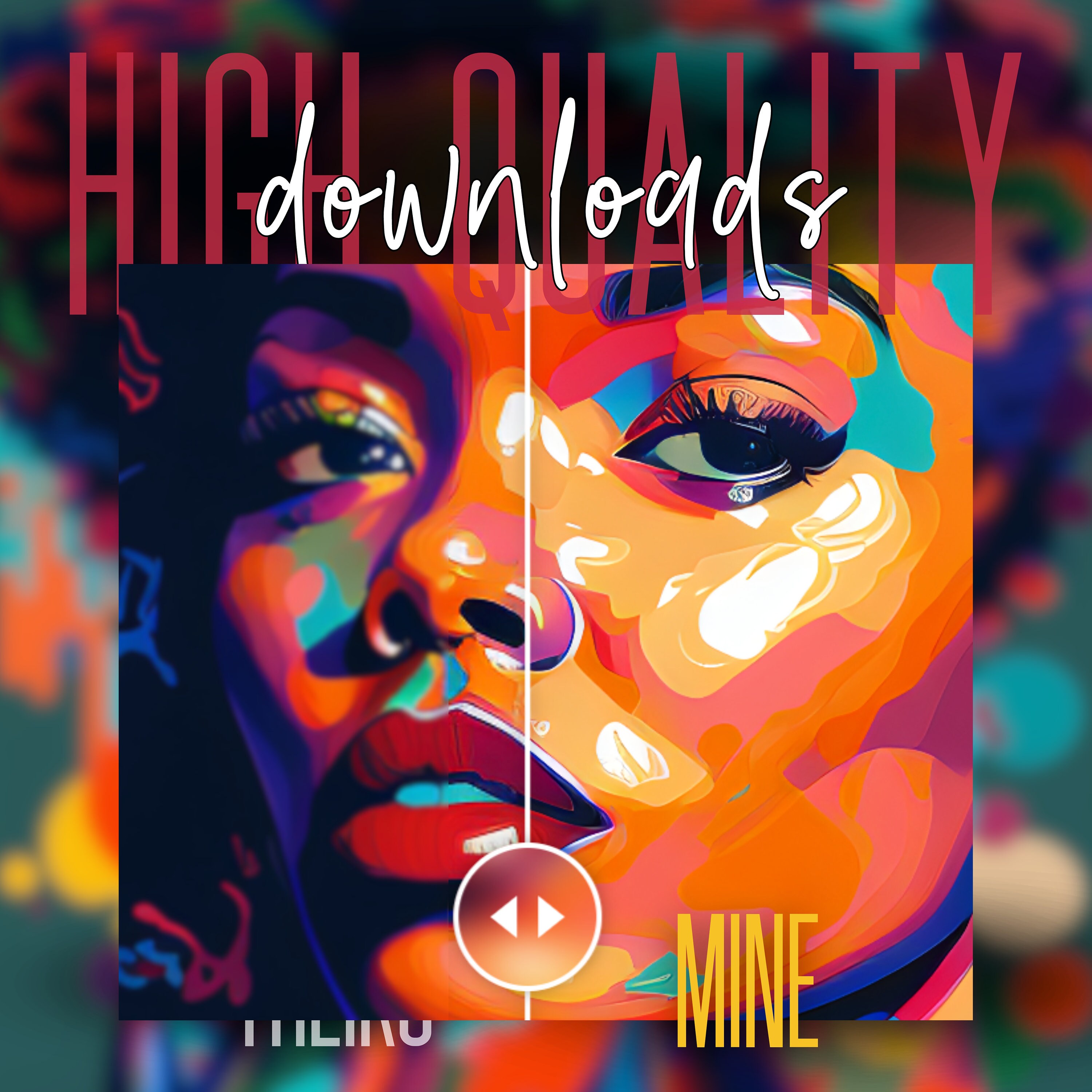 Black Girl Wall Art Black Printable Poster Black Woman Wall Print Black Owned Art Afro Wall Art