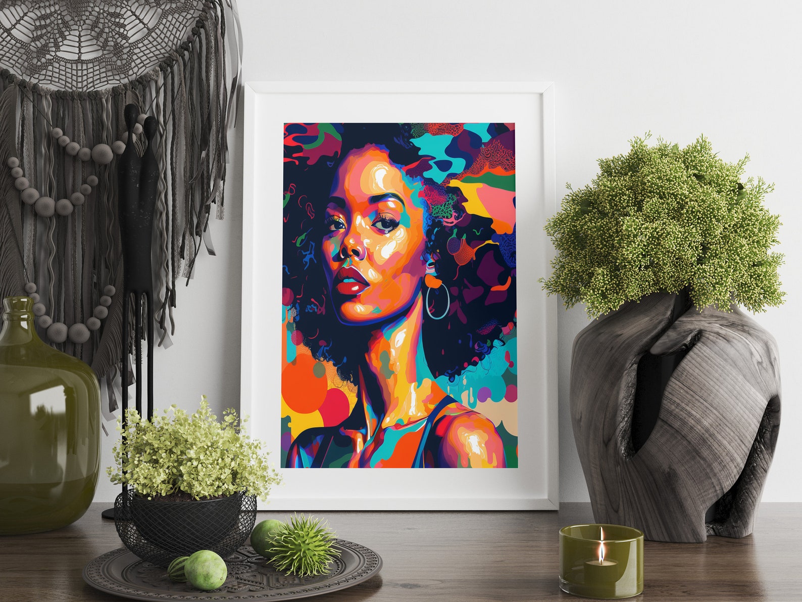 Black Girl Wall Art Black Printable Poster Black Woman Wall Print Black