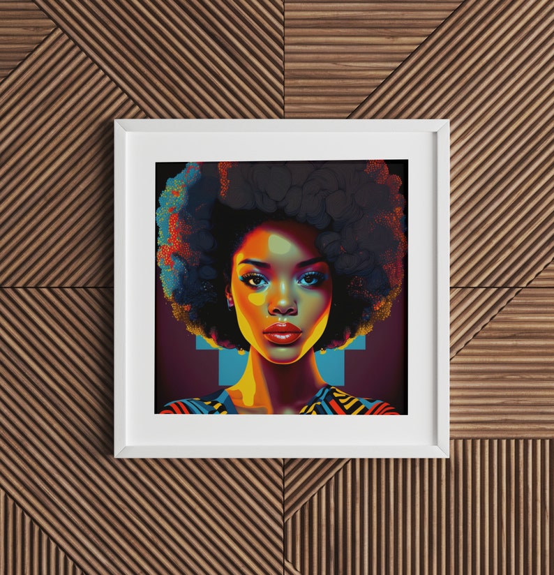 Black Girl Wall Art Black Printable Poster Black Woman Wall Print Black