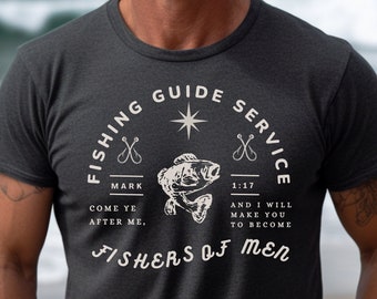 Chemise chrétienne pour homme femme citation biblique t-shirt chrétien pêcheur d'hommes tshirt cadeau pour homme verset chrétien chemise cadeau fête des pères