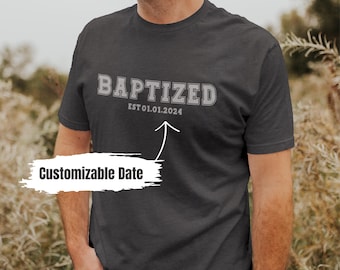 Custom Baptism Shirt, jesus saves Tshirt, Adult Baptism Shirt, Baptism Gift, Christian Shirts, Womens Baptism Gift, Christian Tees