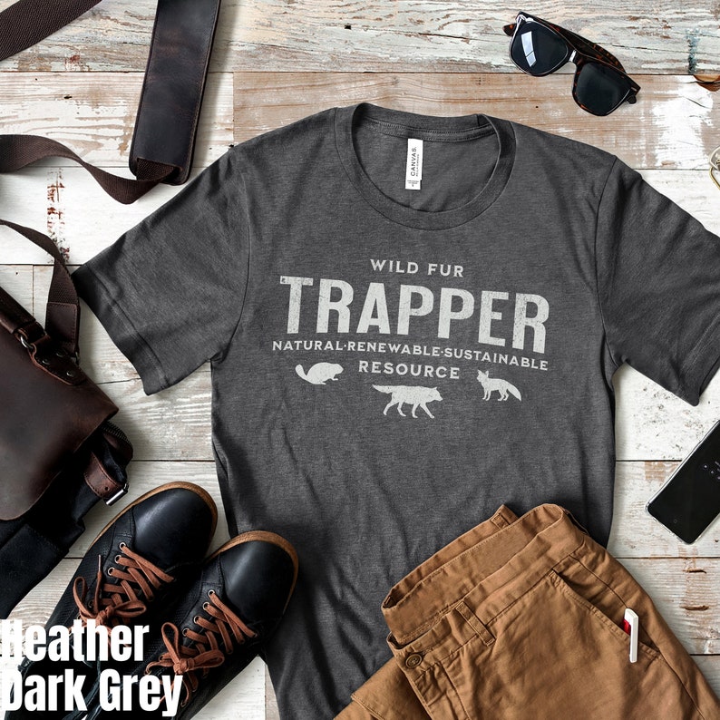 Wildlife Trapping Shirt for Fur Trapper Conservation Tshirt Nature ...