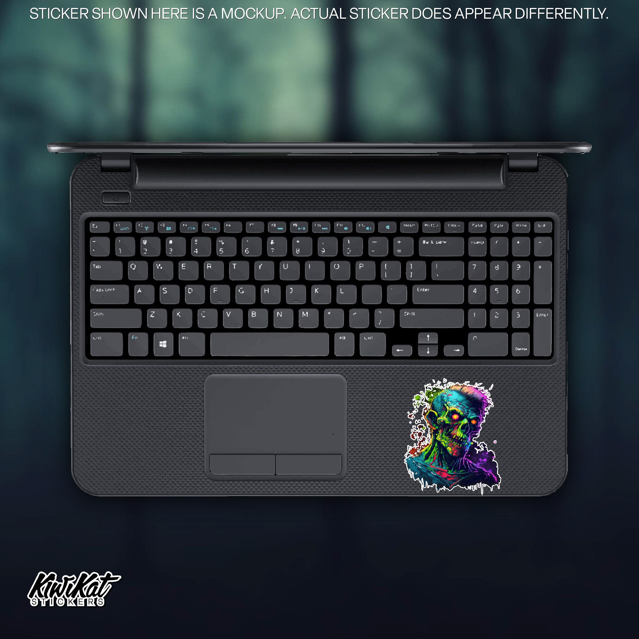 Discover Zombie Spooky Edgy Sticker! Halloween Decor and Laptop Decals or Water Bottles