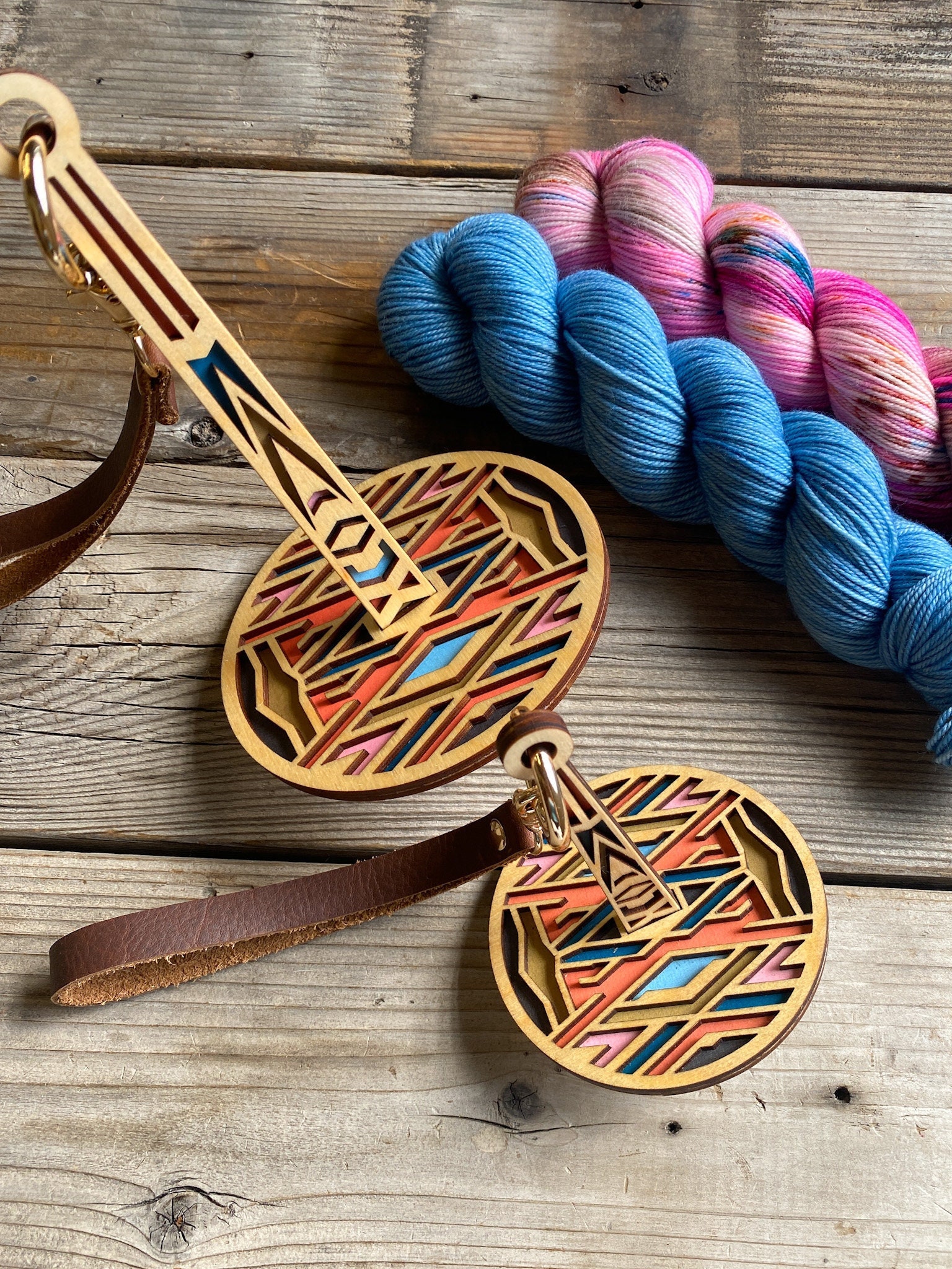 Lemonwood: Handmade Wood Accessories - Sunrise Yarn Box – Quixotic Fibers