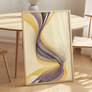 Non-binary Pride Art Print: subtiele Enby-vlagkleuren, minimalistisch LGBTQ-huisdecor